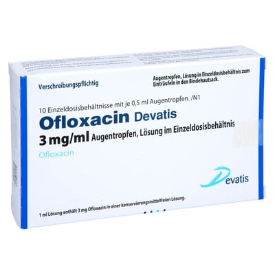 Ofloxacin Devatis 3 mg/ml Lösung i.Einzeldosisbeh.