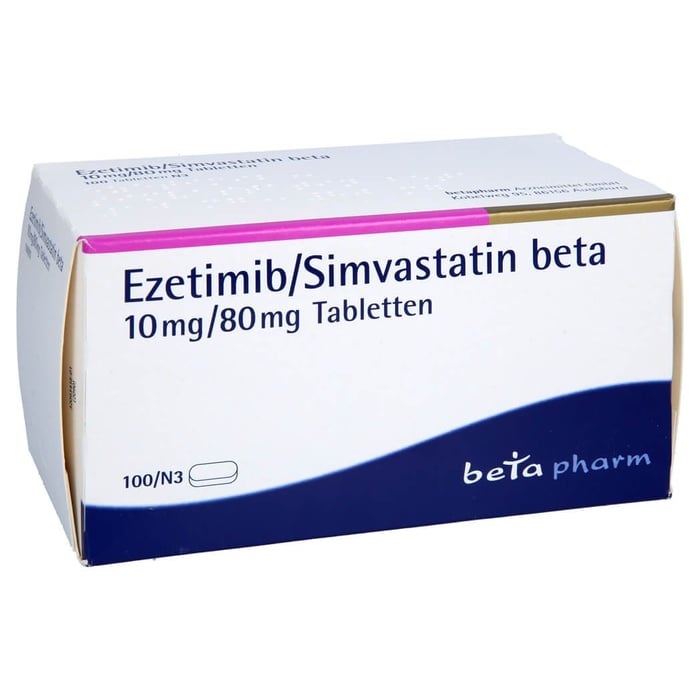 Ezetimib/Simvastatin beta 10mg/80mg
