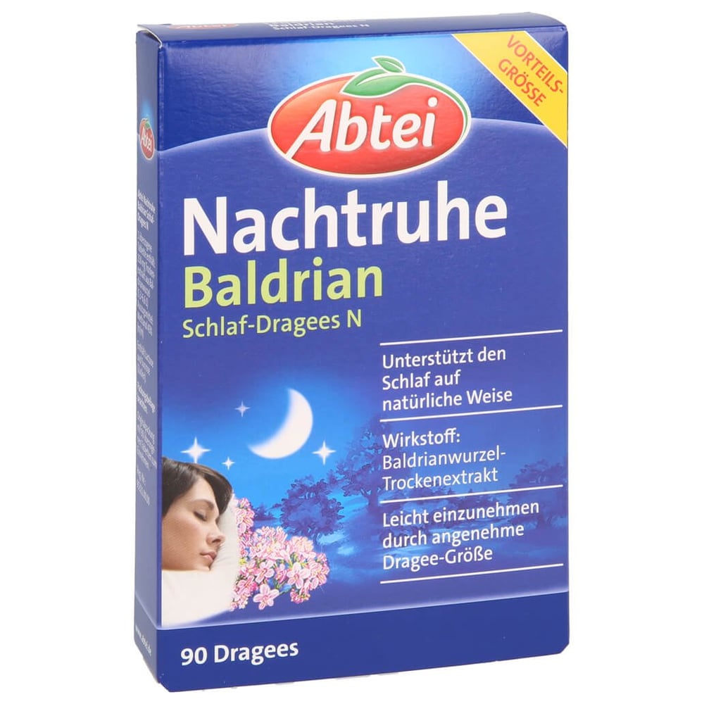 Abtei Nachtruhe Baldrian Schlaf-Dragees N