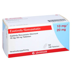 Ezetimib/Simvastatin Glenmark 10 mg/20 mg
