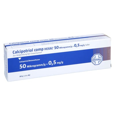 Calcipotriol comp HEXAL 50 Mikrogramm/g + 0,5 mg/g