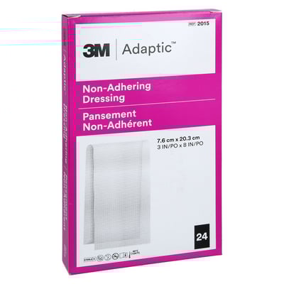 Adaptic 7.6x20.3 cm feuchte Wundauflage 2015DE