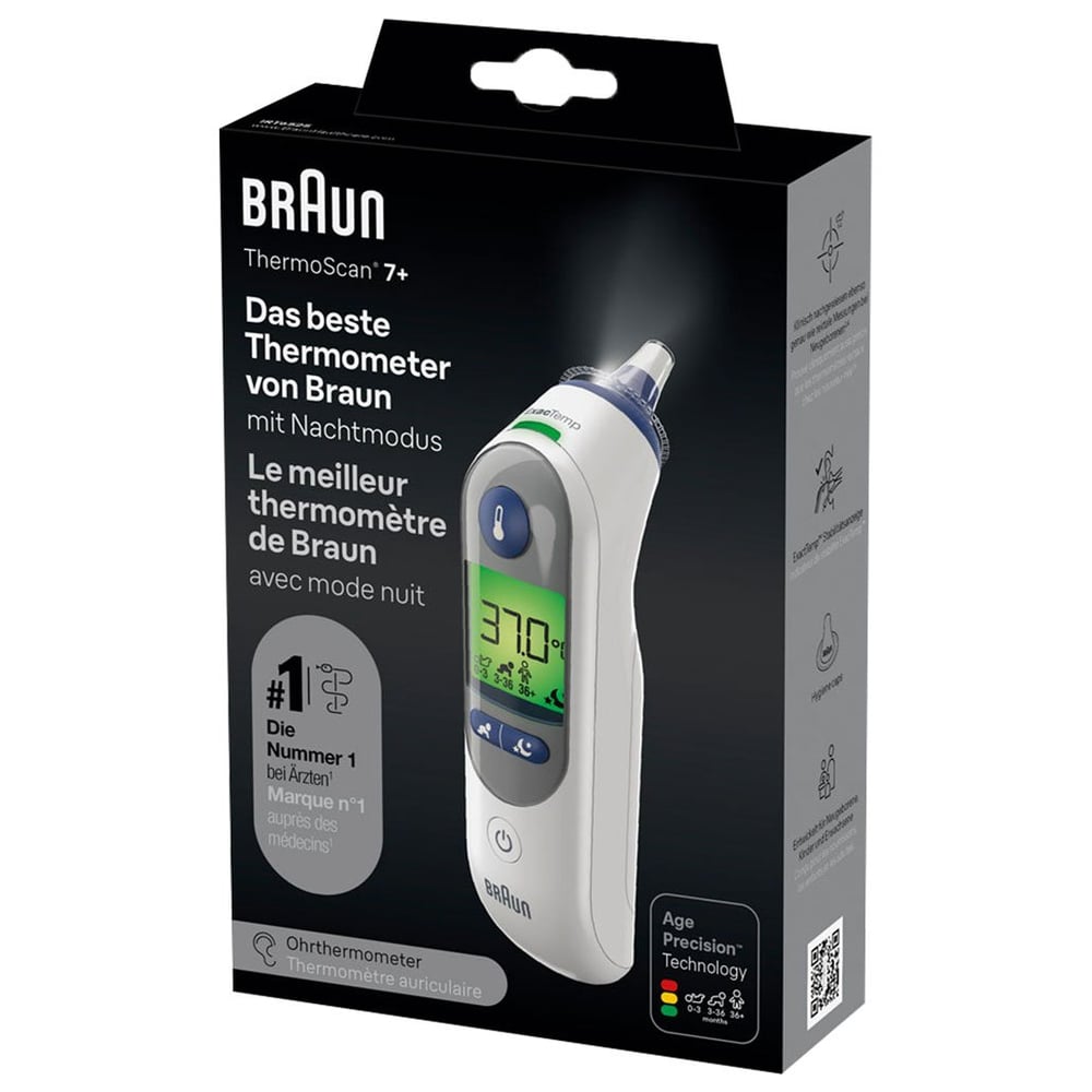 Braun Thermoscan 7+ Infrarot-Ohrthermometer