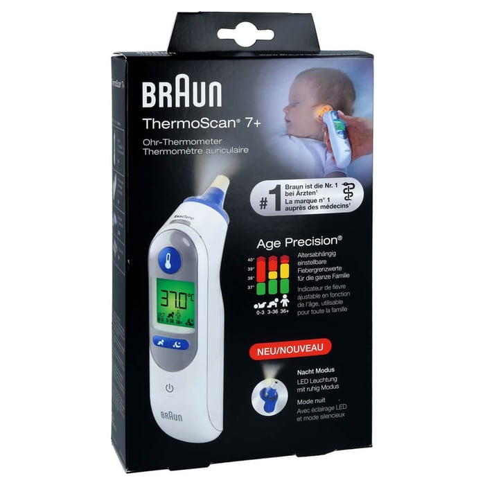 Braun Thermoscan 7+ Infrarot-Ohrthermometer