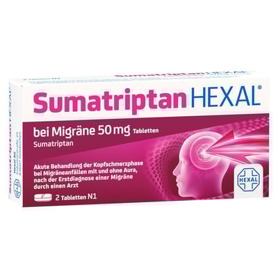 Sumatriptan HEXAL bei Migräne 50mg