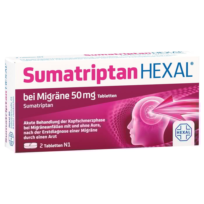 Sumatriptan HEXAL bei Migräne 50mg