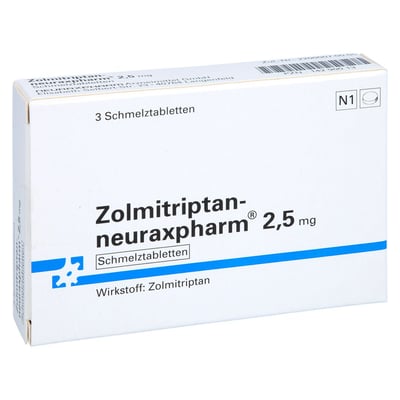 Zolmitriptan-neuraxpharm 2,5 mg