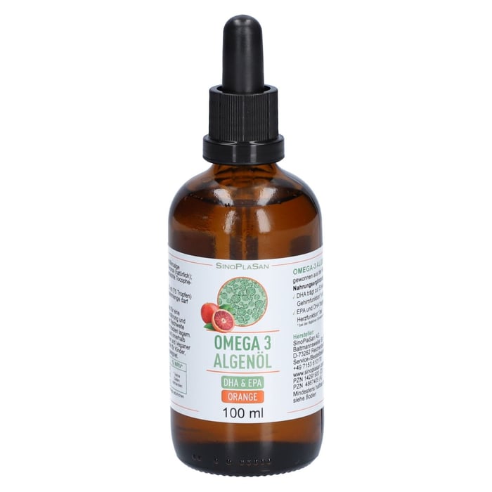 Omega 3 Algenöl Orange DHA 300 mg + EPA 150 mg