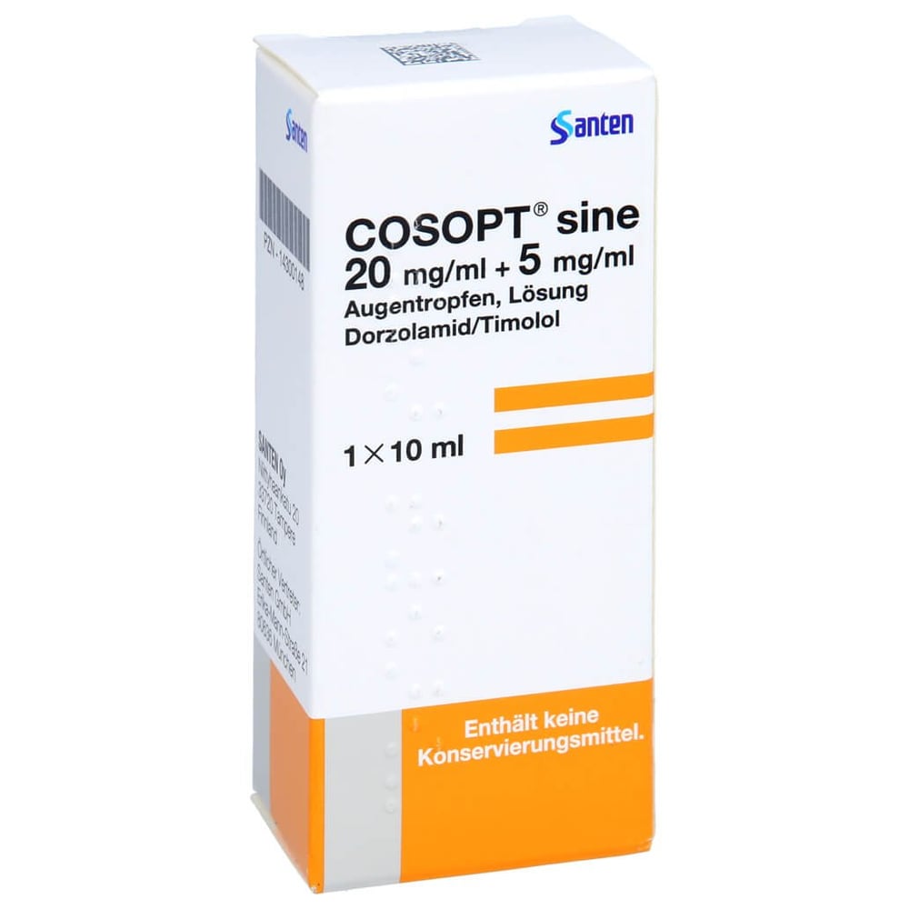 Cosopt sine 20mg/ml+5mg/ml