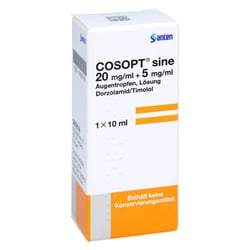 Cosopt sine 20mg/ml+5mg/ml