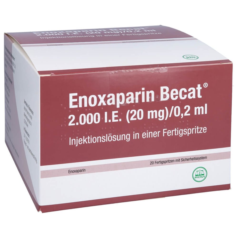 Enoxaparin Becat 2000 I.E. (20 mg)/0,2 ml Injektionslösung