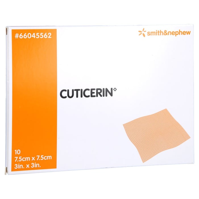Cuticerin 7,5x7,5 cm Gaze m.Salbenbeschichtung