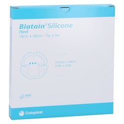 Biatain Silicone Schaumverband Ferse 18x18 cm B2B Medical