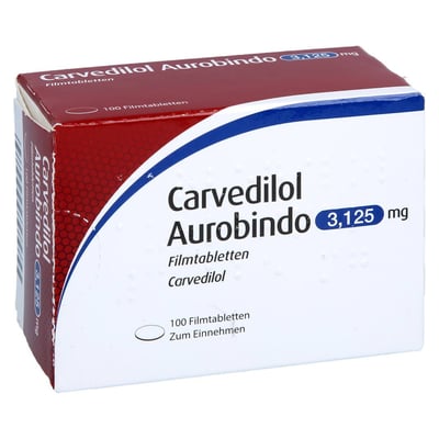 Carvedilol Aurobindo 3,125 mg