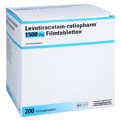 Levetiracetam-ratiopharm 1500 mg Produktbild 1