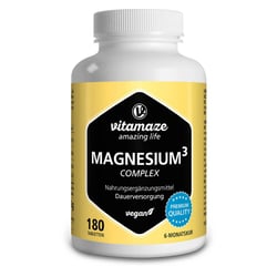 Magnesium 350mg Komplex Citrat Oxid Carbonat vegan