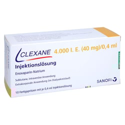 Clexane 4000 I.E. (40 mg)/0,4 ml Injektionslösung