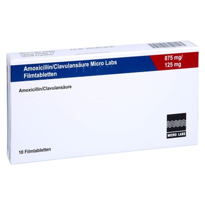 Amoxicillin/Clavulansäure Micro Labs 875 mg/125 mg Produktbild 1