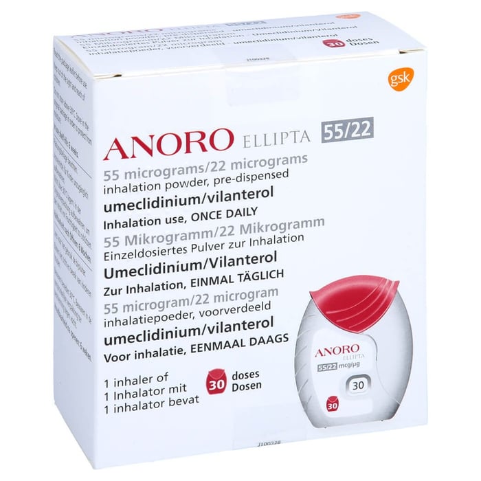 Anoro Ellipta 55/22ug 30ed