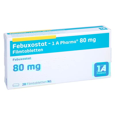 Febuxostat - 1 A Pharma 80mg Filmtabletten