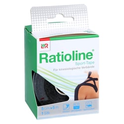 Ratioline Sport-Tape 5cmx5m schwarz