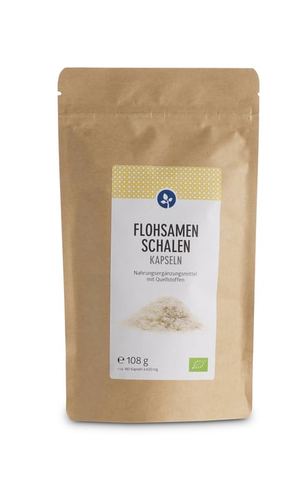 Flohsamenschalen 500 mg Bio Kapseln