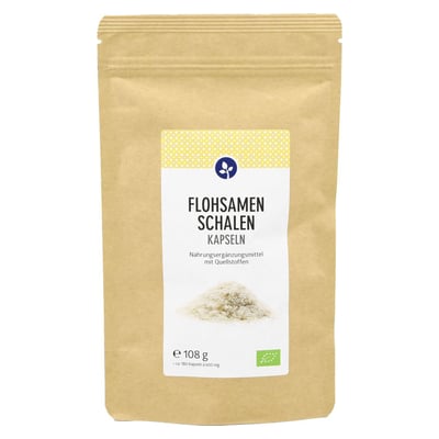 Flohsamenschalen 500 mg Bio Kapseln