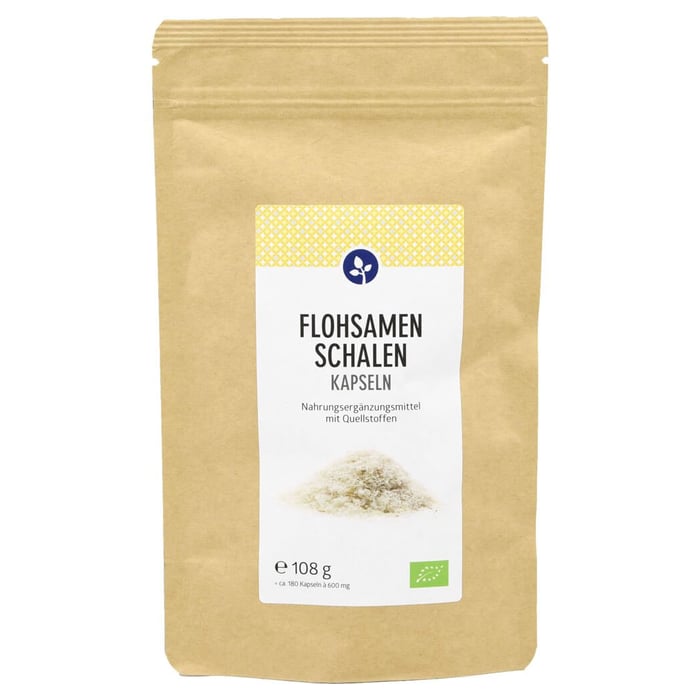 Flohsamenschalen 500 mg Bio Kapseln