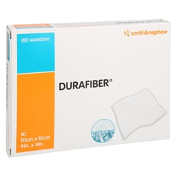 Durafiber 10x10 cm Verband Kohlpharma