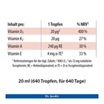 Dr. Jacob's DEKA Öl 800 IE Vitamin D3+K2+A+E 640 Tropfen Produktbild 6