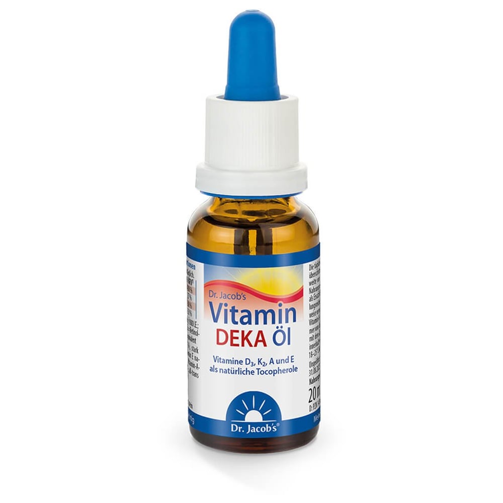 Dr. Jacob's DEKA Öl 800 IE Vitamin D3+K2+A+E 640 Tropfen