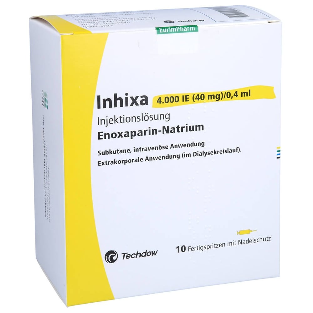 Inhixa 4000 I.E. (40 mg)/0,4 ml Injektionslösung