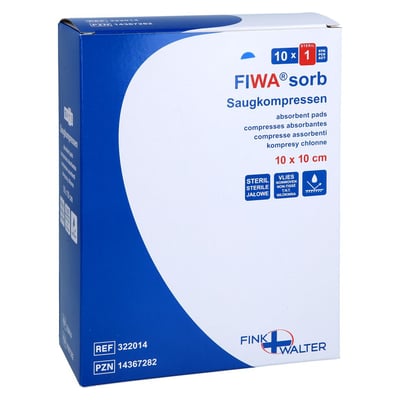 Saugkompressen Verbandkomp steril 10x10 cm FIWAsorb