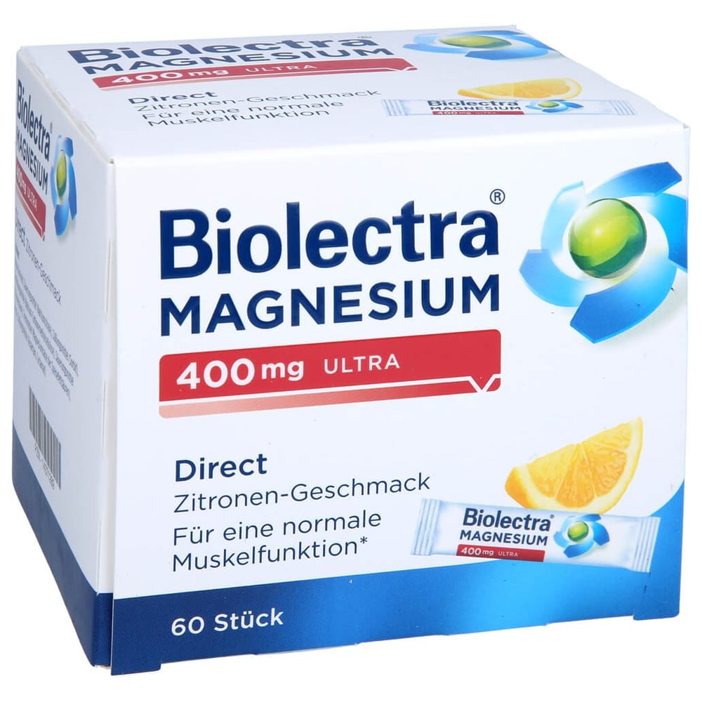 Biolectra Magnesium 400mg Ultra Direct Zitrone