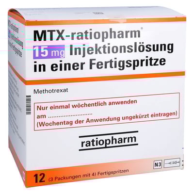 MTX-ratiopharm 15 mg Injektionslösung