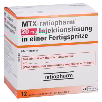 MTX-ratiopharm 20 mg Injektionslösung