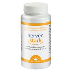 Dr. Jacob's nervenstark mit Rhodiola Ashwaganda Reishi-Pilz