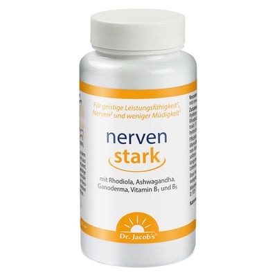 Dr. Jacob's nervenstark mit Rhodiola Ashwaganda Reishi-Pilz Produktbild 1
