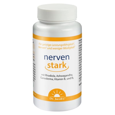 Dr. Jacob's nervenstark mit Rhodiola Ashwaganda Reishi-Pilz