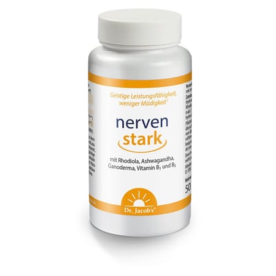 Dr. Jacob's nervenstark mit Rhodiola Ashwaganda Reishi-Pilz