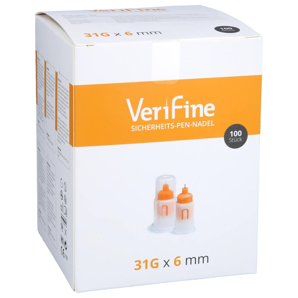 Verifine Sicherheits-Pen-Nadel 31G x 6 mm