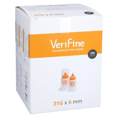 Verifine Sicherheits-Pen-Nadel 31G x 6 mm