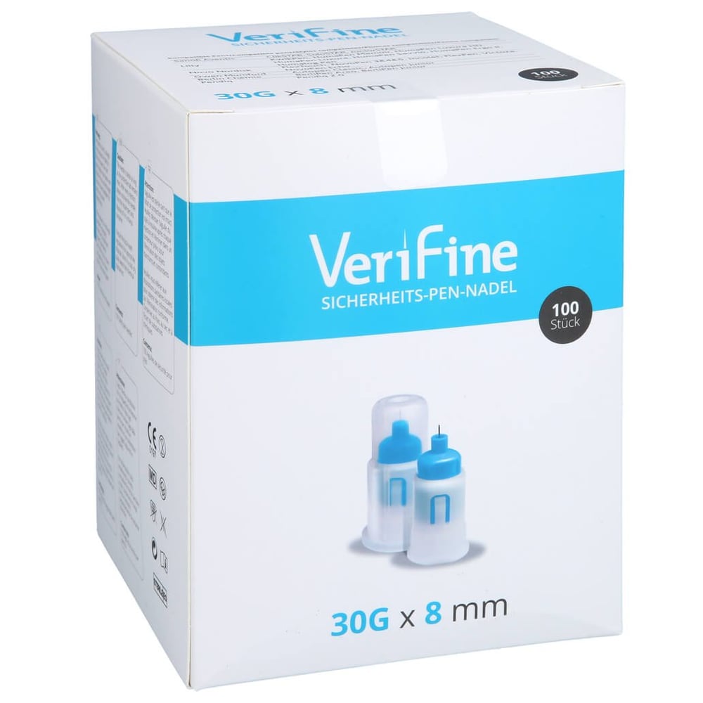 Verifine Sicherheits-Pen-Nadel 8 mm x 30G