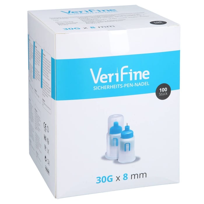 Verifine Sicherheits-Pen-Nadel 8 mm x 30G