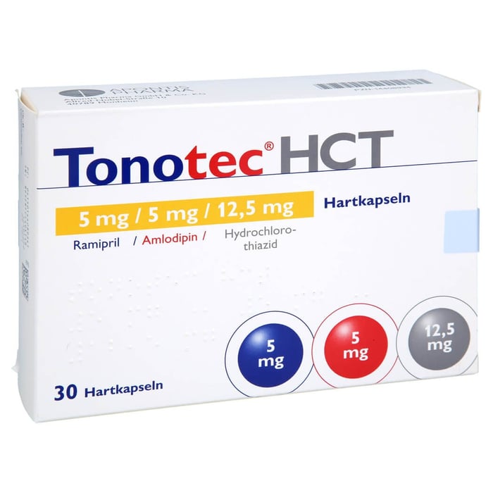 Tonotec HCT 5 mg/5 mg/12.5 mg Hartkapseln