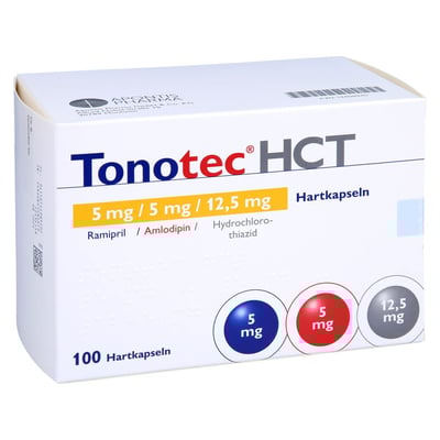 Tonotec HCT 5 mg/5 mg/12.5 mg Hartkapseln