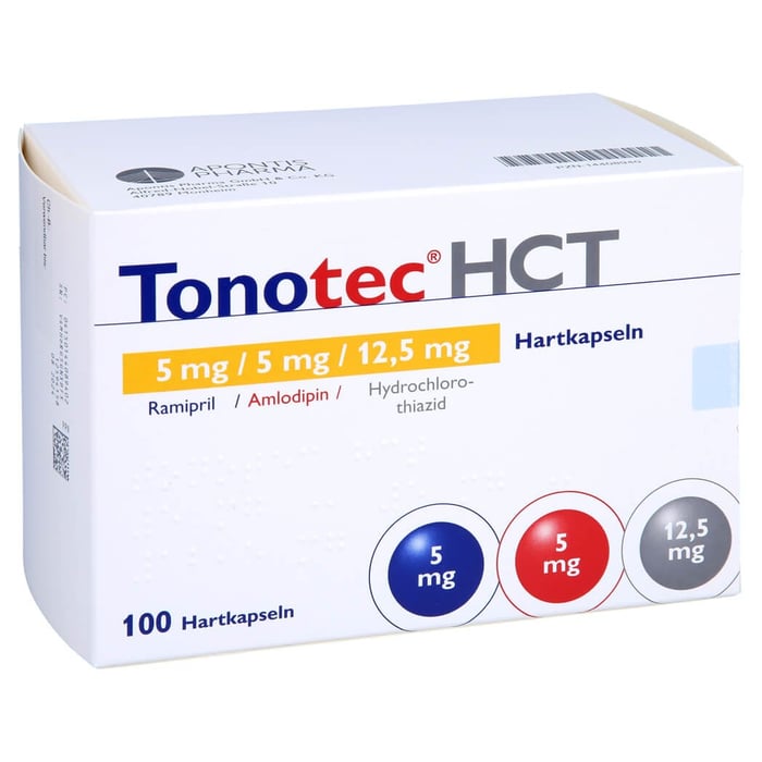 Tonotec HCT 5 mg/5 mg/12.5 mg Hartkapseln