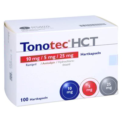 Tonotec HCT 10 mg/5 mg/25 mg Hartkapseln