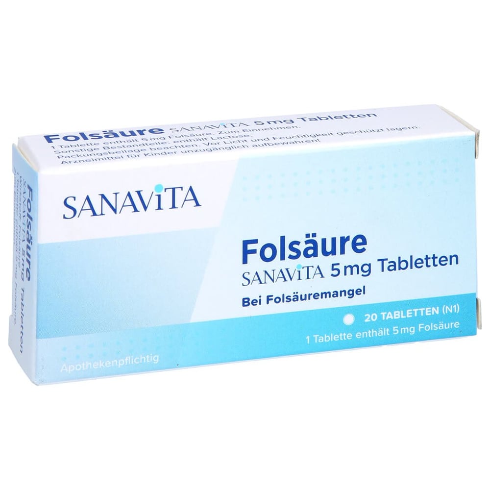 Folsäure Sanavita 5 mg