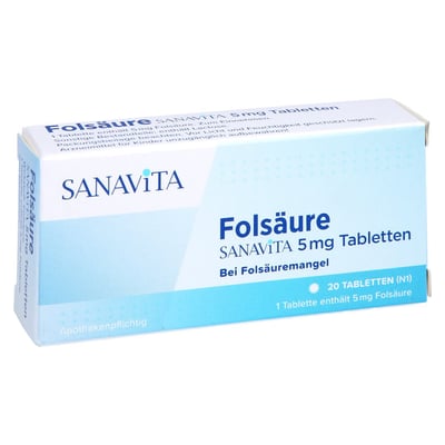 Folsäure Sanavita 5mg